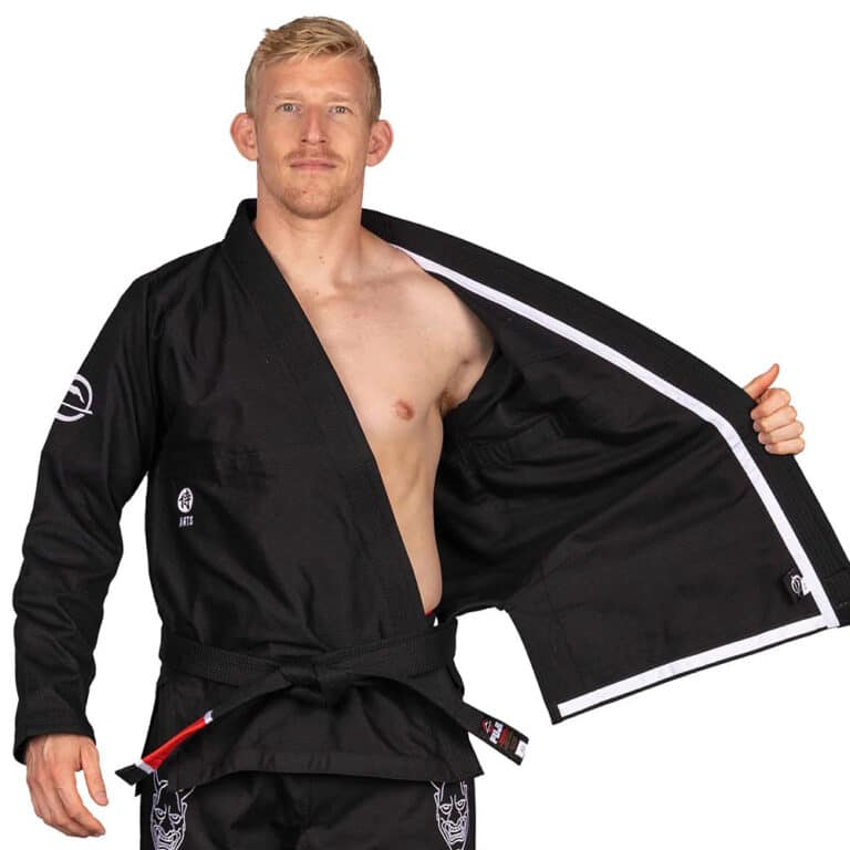 Calça Fuji Gi BJJ Adulto - Algodão Para Jiu-Jitsu E Artes Marciais, Tamanho A0 Preta