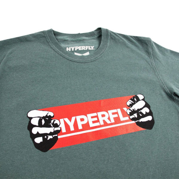 Hyperfly T shirts Hands teal 2