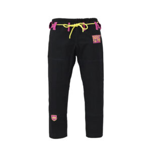 Inverted Gear BJJ Gi Gold Weave black 1 b
