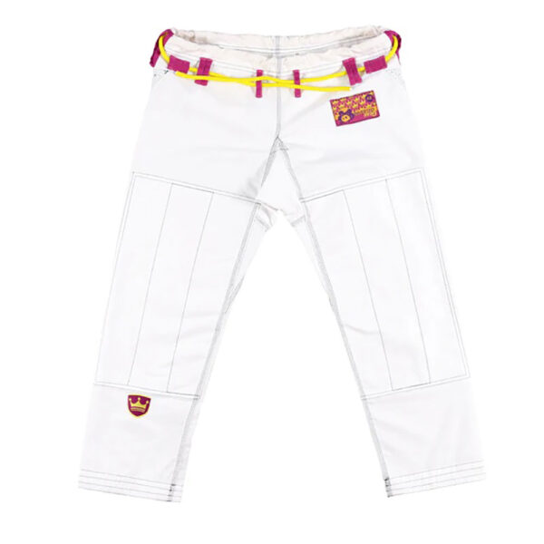Inverted Gear BJJ Gi Gold Weave white 3