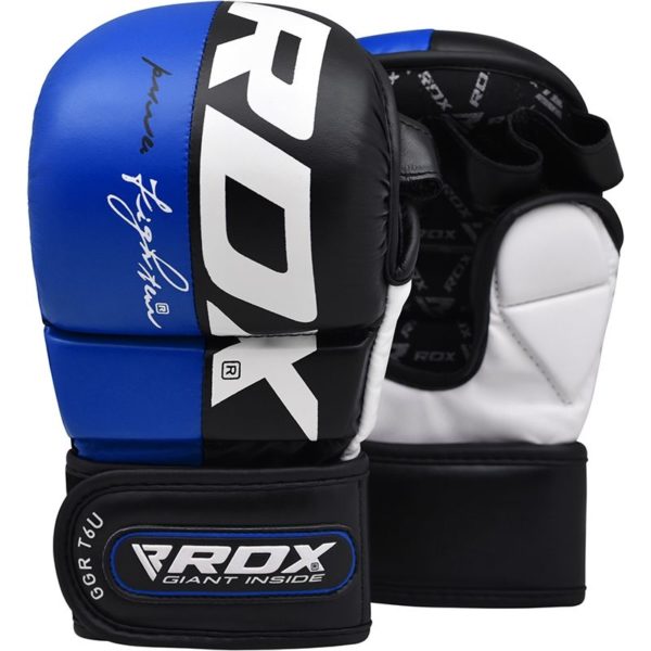 RDX MMA Sparringhandskar T6 Bla 1