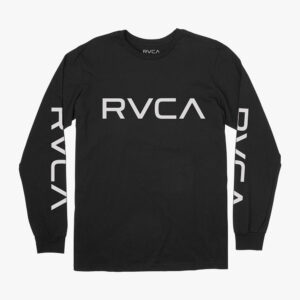 RVCA Long Sleeve T shirt Big Logo svart/vit