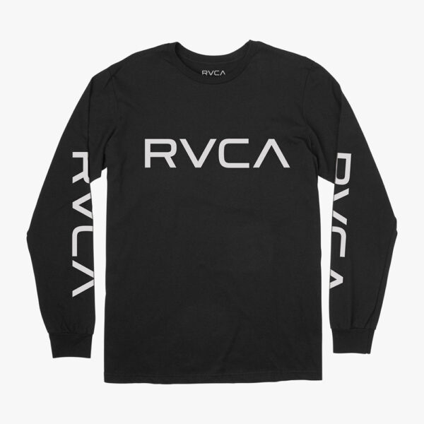 RVCA Long Sleeve T shirt Big Logo svart/vit