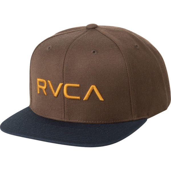 RVCA Snapback Twill III brun