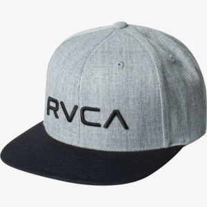 RVCA Snapback Twill grey black 1