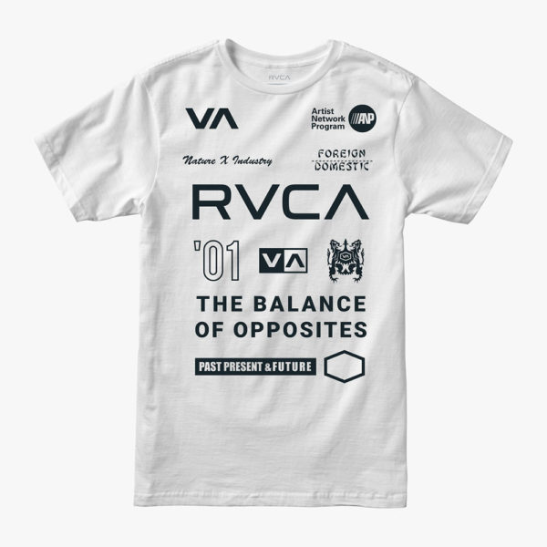 RVCA T shirt All Brand vit