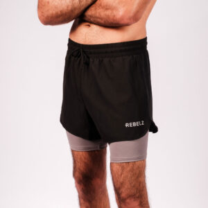 Rebelz 2 in 1 Shorts Men Stealth 2.0 1