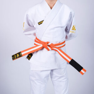 Rebelz BJJ Belts Kids Gold Standard Orange White