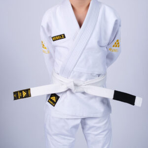 Rebelz BJJ Belts Kids Gold Standard Whilte