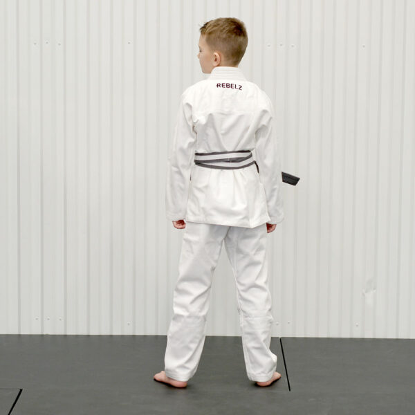 Rebelz BJJ GiAcademy Kids white 2