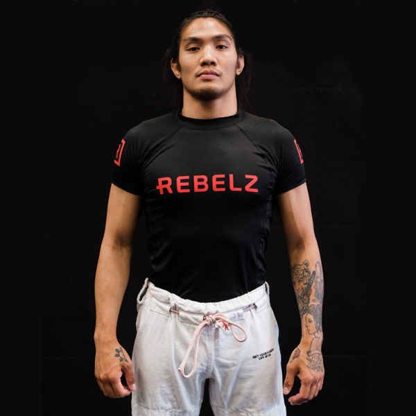 Rebelz Rashguard Black Red 1