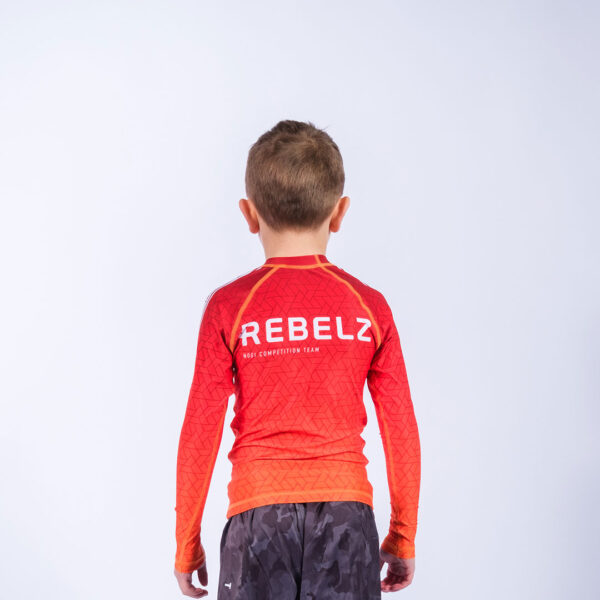 Rebelz Rashguard Kids Ranked Orange 5
