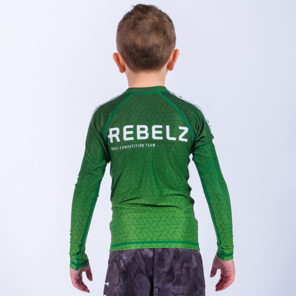 Rebelz Rashguard Kids Ranked green 3