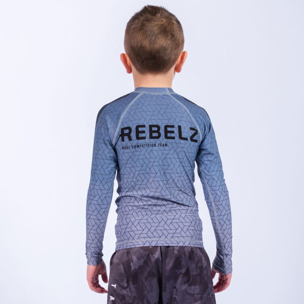 Rebelz Rashguard Kids Ranked grey 3