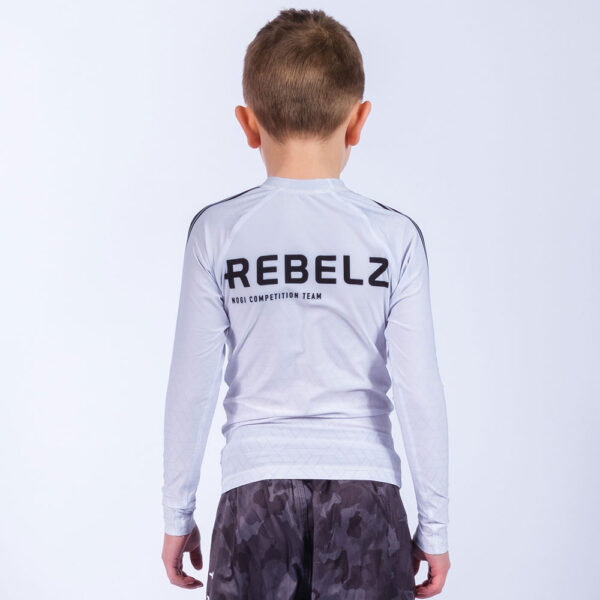 Rebelz Rashguard Kids Ranked white 3