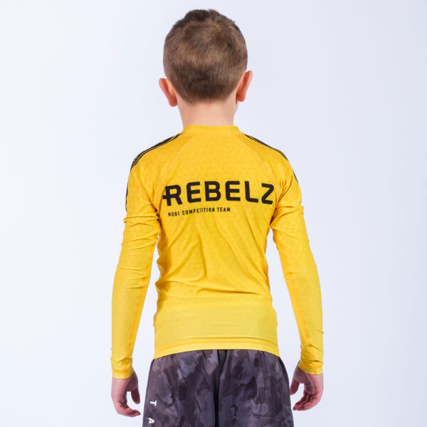Rebelz Rashguard Kids Ranked yellow 3