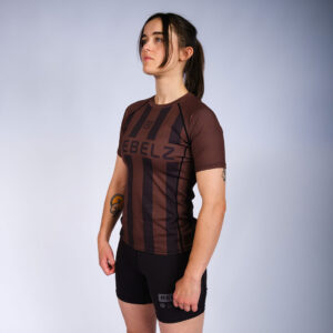 Rebelz Rashguard Women Ranked Fight Club brown 3