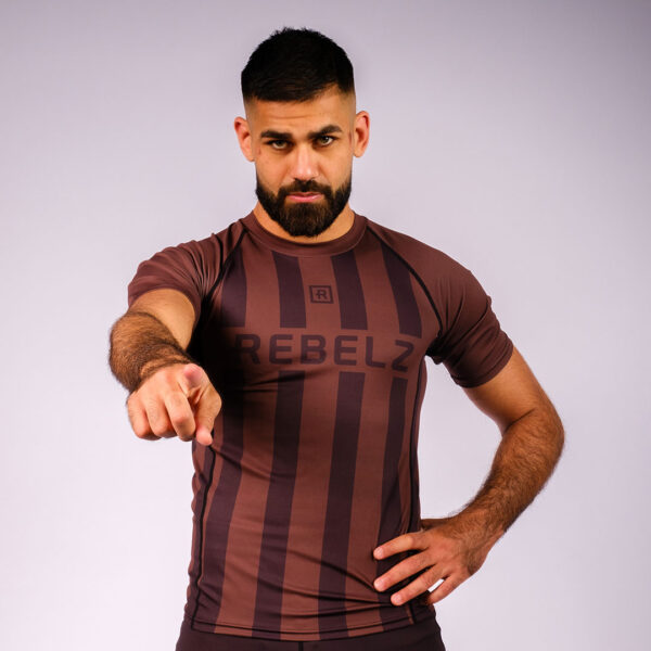 Rebelz RashguardRebelz Rashguard Men Ranked Fight Club brown 3jpg