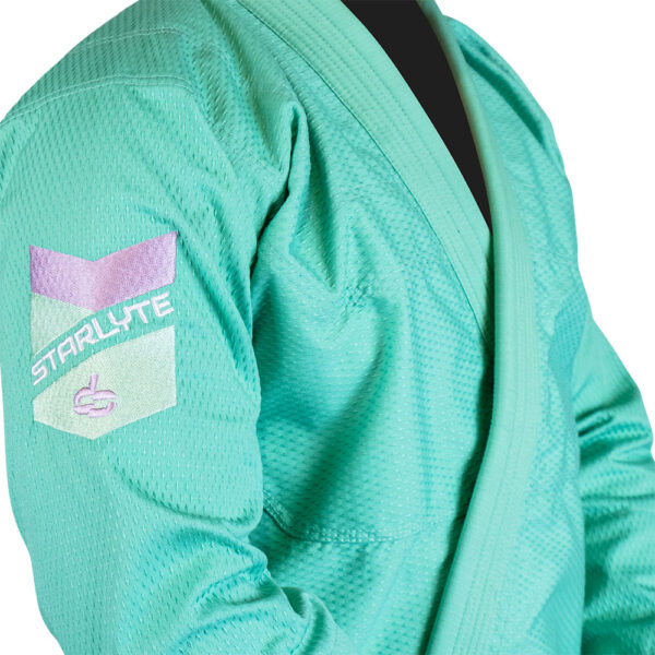 Hyperfly BJJ Gi Starlyte III pastellgrön/lila 2