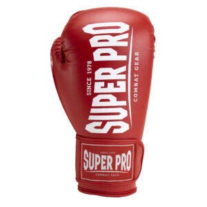 Super Pro Boxningshandskar Champ röd vit 2