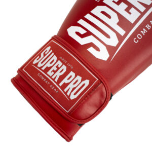 Super Pro Boxningshandskar Champ röd vit 4