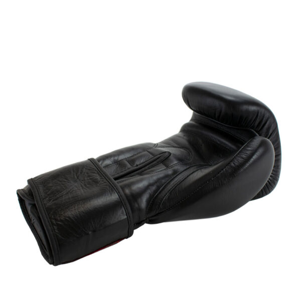 Super Pro Combat Gear Thai Pro Leather Boxing Gloves Black7