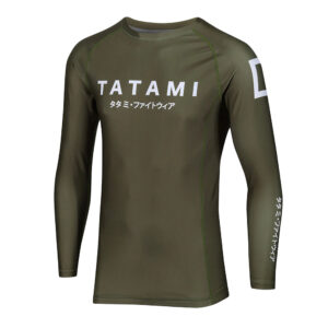 Tatami Rashguard Katakana Long Sleeve khaki 4