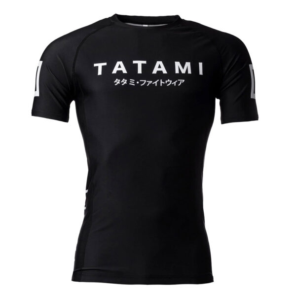 Tatami Rashguard Katakana Short Sleeve black 1