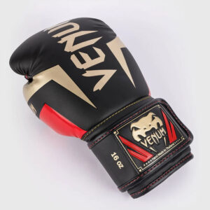 Venum Boxing Gloves Elite black gold red 2