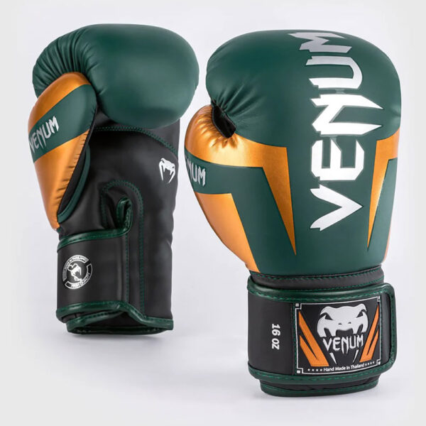 Venum Boxningshandskar Elite grön/brons/silver